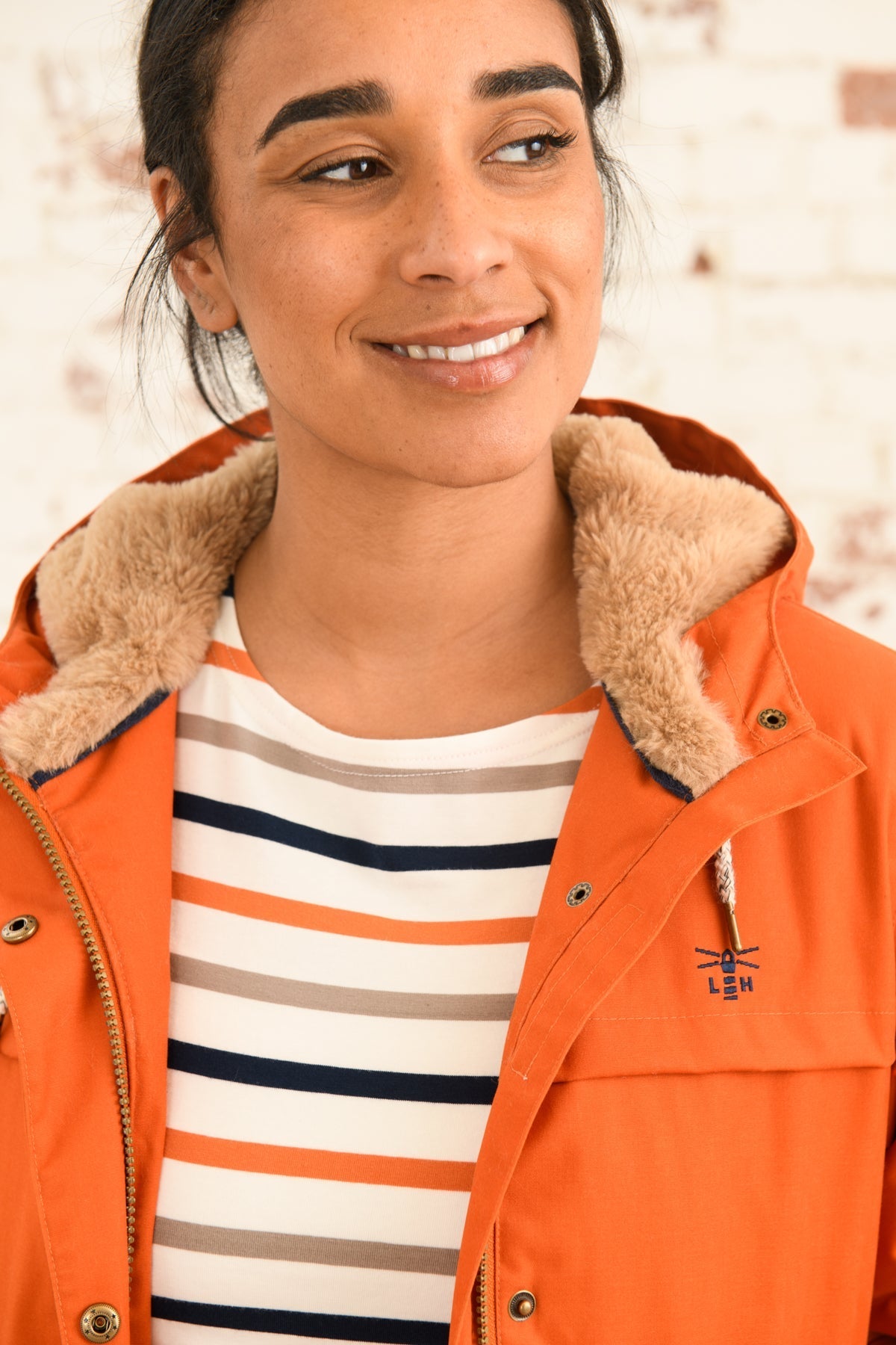 Lighthouse Isobel Burnt Orange Ladies Padded Waterproof Coat