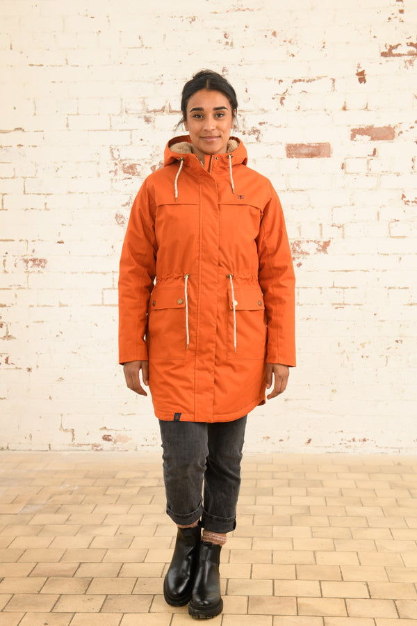 Lighthouse Isobel Burnt Orange Ladies Padded Waterproof Coat