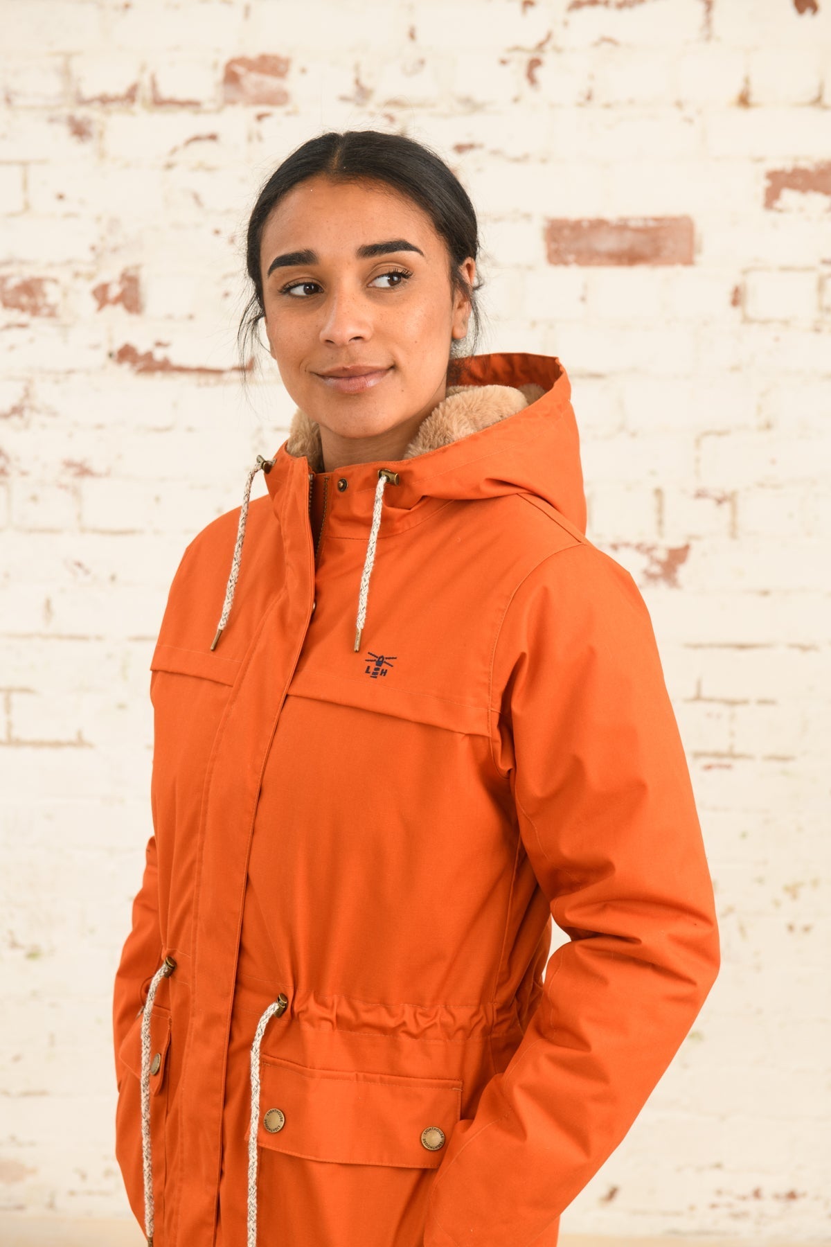 Lighthouse Isobel Burnt Orange Ladies Padded Waterproof Coat