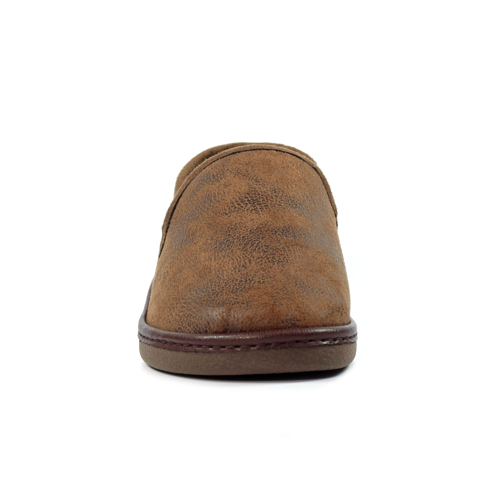 Lazy Dogz Mens KMD101BR Manor II Brown Slipper