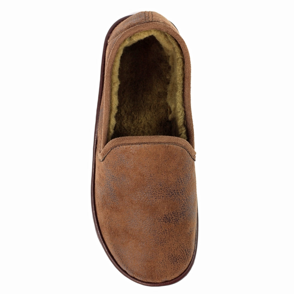 Lazy Dogz Mens KMD101BR Manor II Brown Slipper