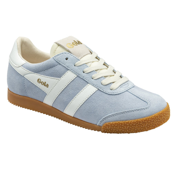 Gola Elan Ladies Air/White Suede Lace Up Trainers