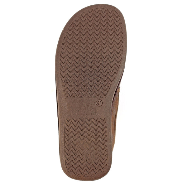 Lazy Dogz Mens KMD101BR Manor II Brown Slipper