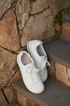 Birkenstock Bend Low 1017723 Ladies White Leather Arch Support Lace Up Trainers