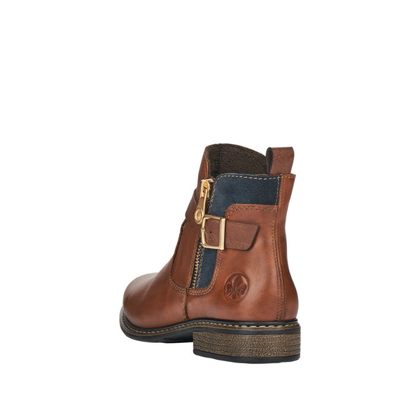 Rieker tan cheap leather chelsea boots