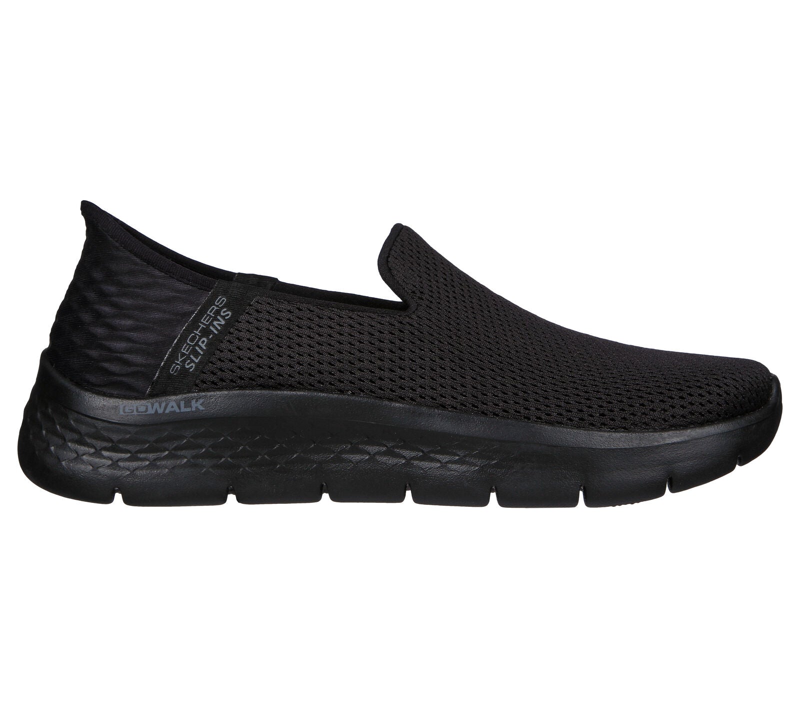 Skechers 124963 Go Walk Flex Relish Ladies Black Textile Slip On Train