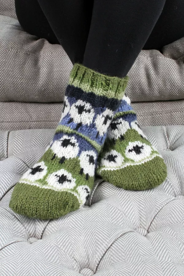 Pachamama Flock Of Sheep Sofa Socks