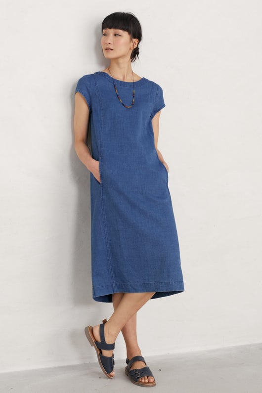 Seasalt Gilstone Dress Dark Indigo