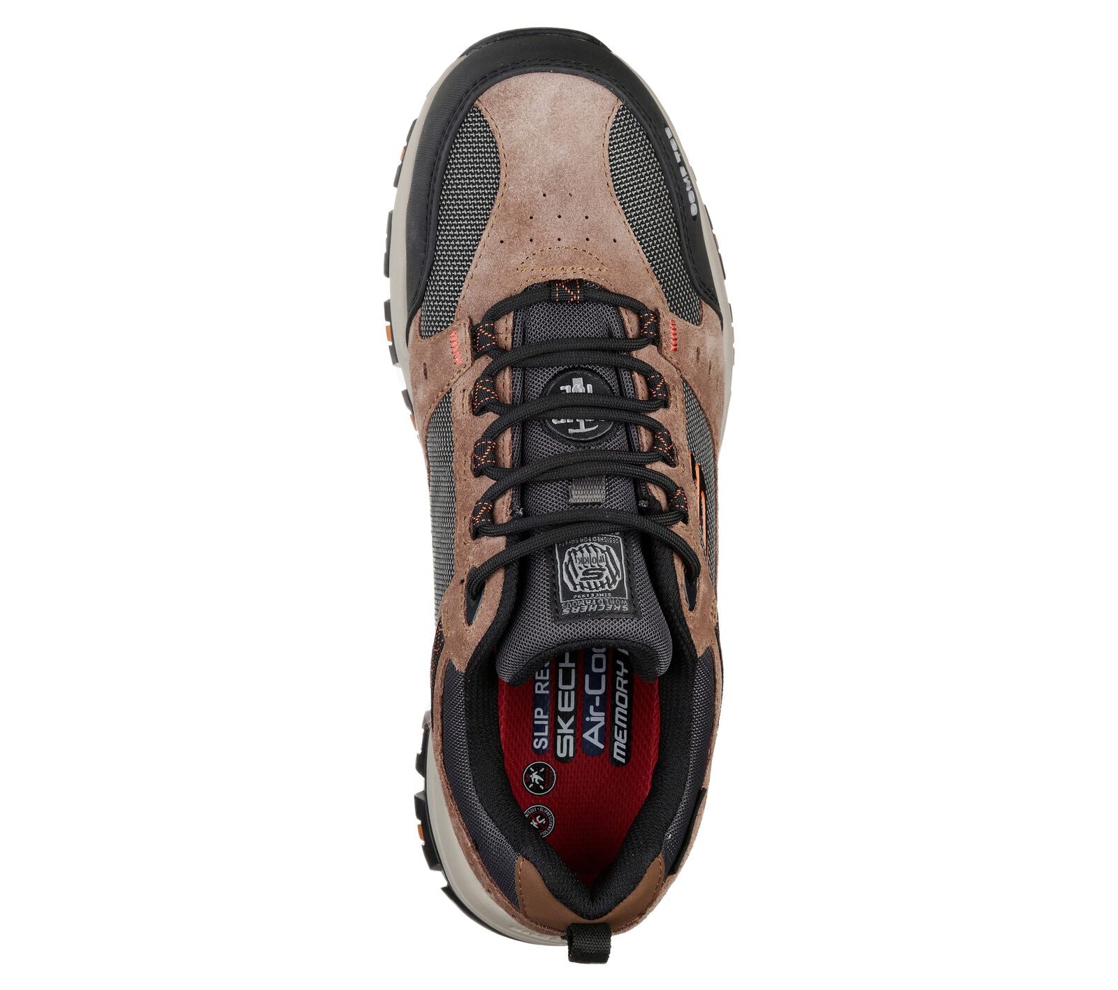 Skechers 77183EC Greetah Mens Brown Lace Up Composite Toe Work Shoes
