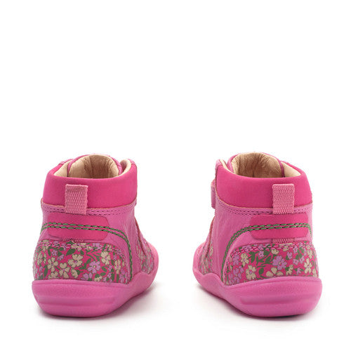 Start-Rite (JoJo) Playmate 0820_6 Girls Pink Floral Leather & Nubuck T